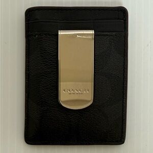 Coach Pre-loved Money Clip & Card Holder